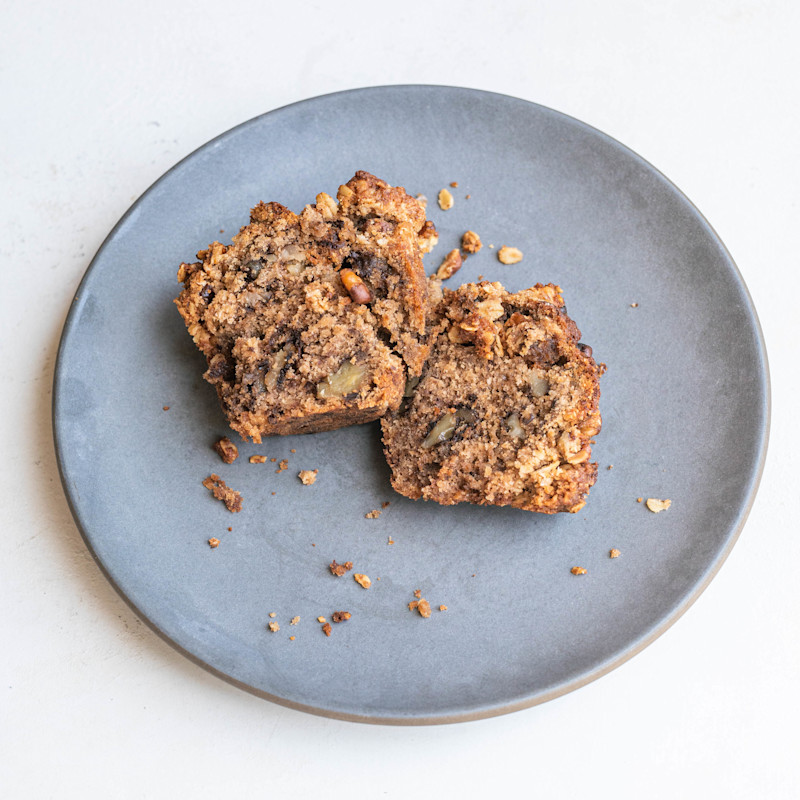 A seasonal fruit muffin waiting to be devoured