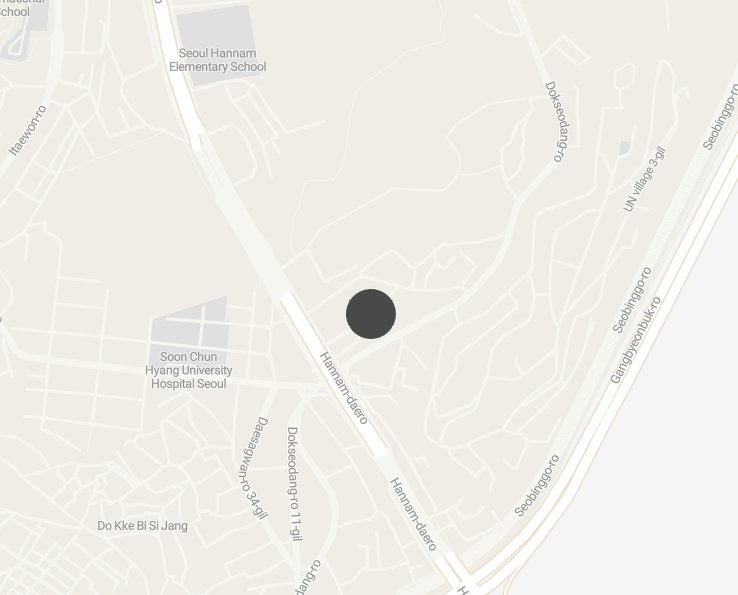 A neighborhood map showing the location of our Hunnam bakery